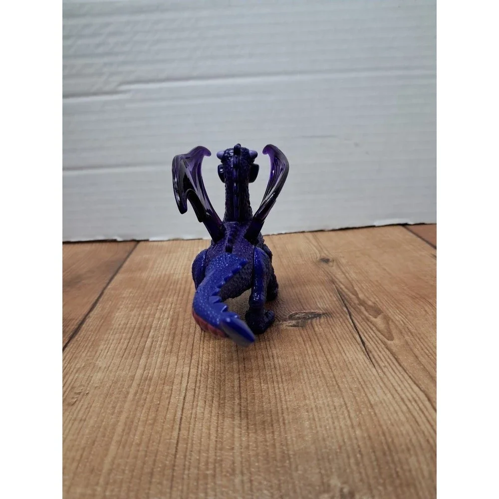 Disney Animal Kingdom 1998 McDonalds Purple Dragon Figure Vintage Happy Meal Toy
